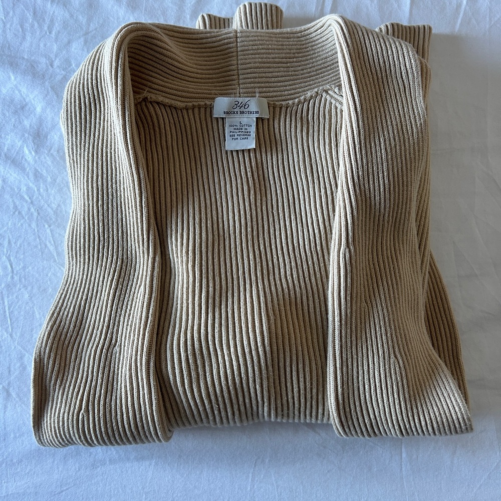 Brooks Brothers 100 percent cotton cardigan medium large